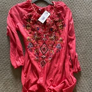 Johnny was embroidered top